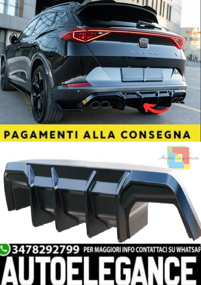 💫Diffusore Posteriore (Rear Valance) per CUPRA Formentor 2020–2024 - Nero 💫
