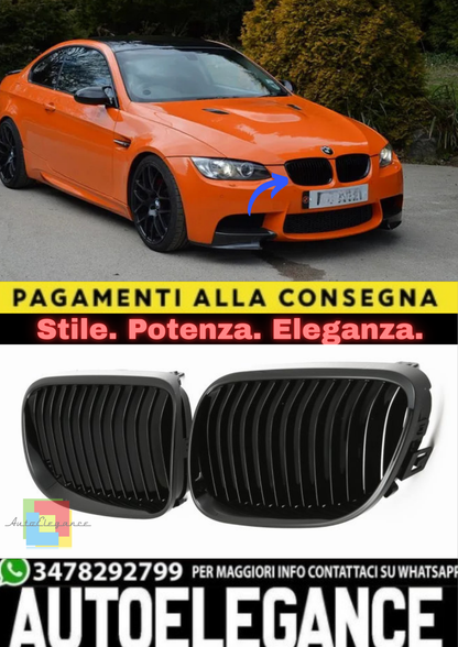🔥Griglia Sportiva Nero Lucido – BMW E92 / E93 (2010–2013)🔥