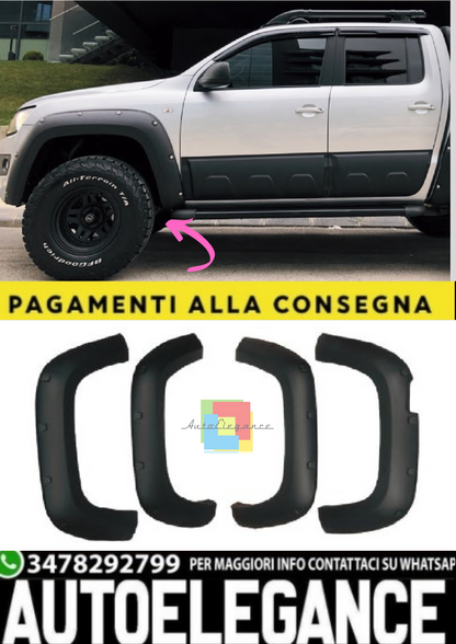 💫Parafanghi Allargati (4 Pz) per VW Amarok MK1 (2010–2016)💫