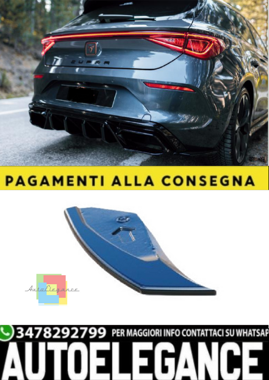 💫 Rear Side Splitter (2 pezzi) per CUPRA Leon Mk1 (2020–2024)💫