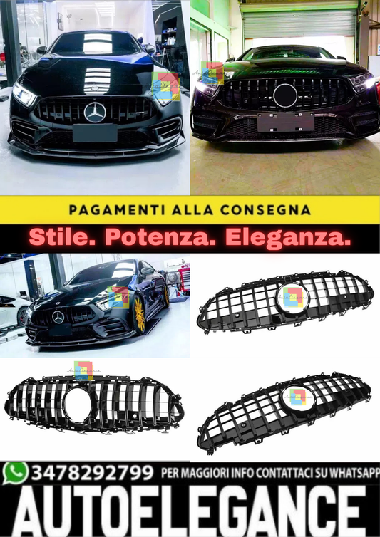 ✨Griglia PANAMERICANA GT nera lucida per Mercedes Classe CLS W257 C257 18+✨
