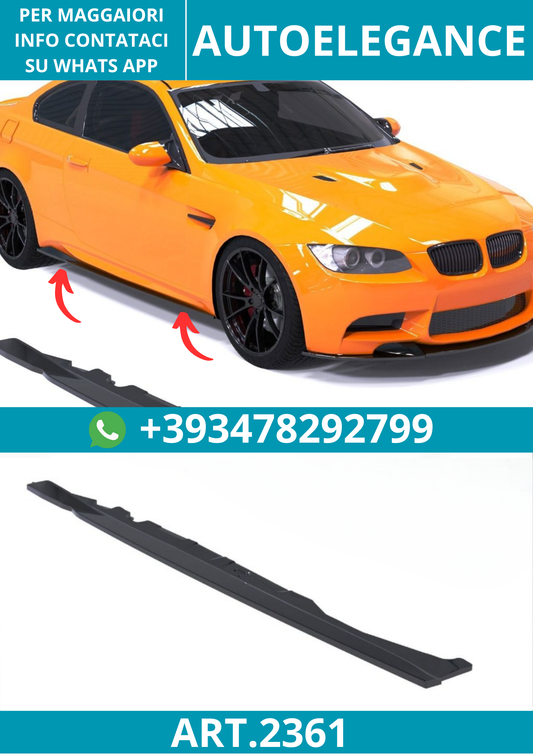 2361⭐Sotto Minigonne adatte per BMW M3 E92 Coupé 07–13 BMW M3 E93 Cabrio 08–13⭐