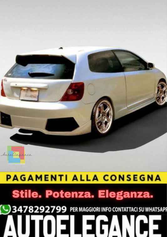 💫Paraurti Posteriore per Honda Civic – Rear Bumper Aftermarket Compatibile💫