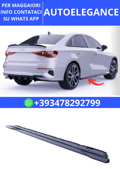 💫ART.2327  SOTTOMINIGONNE AUDI A3 8Y SEDAN SPORTBACK PRE FACELIFT 2020-2024 💫
