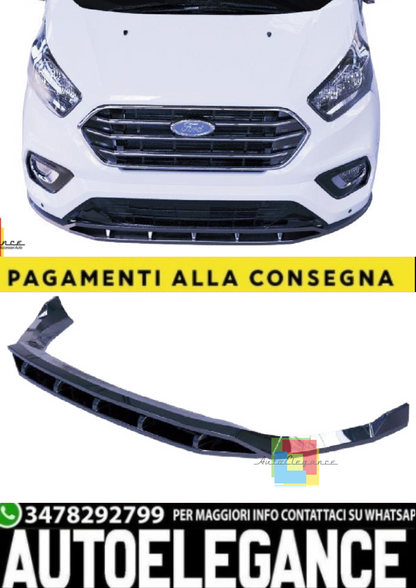 💫Splitter Anteriore (2 Pezzi) per Ford Transit Custom MK1 Facelift 2018–2022💫