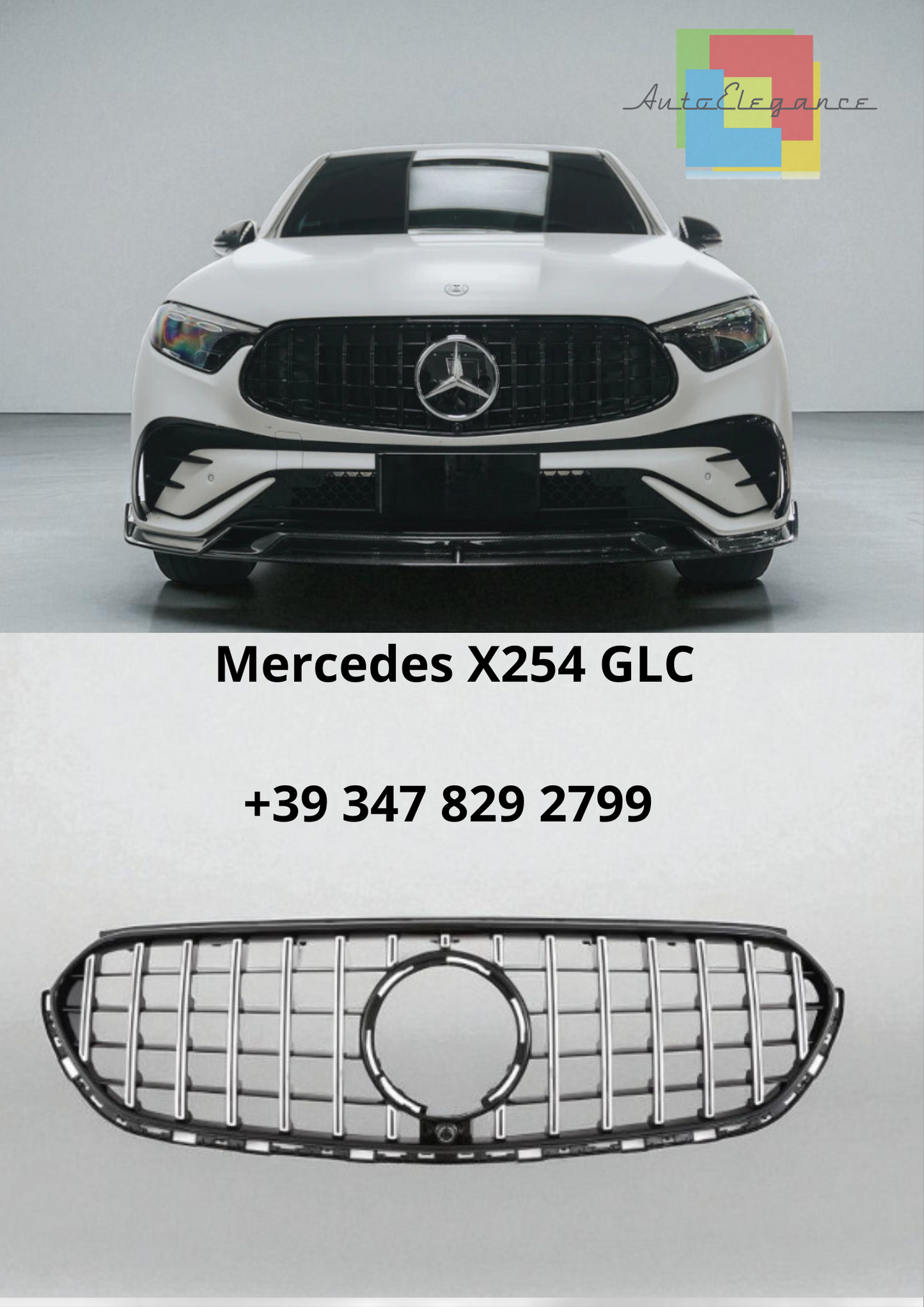 💫Griglia Sport Nera adatta per Mercedes GLC X254 – Panamericana GT Look💫