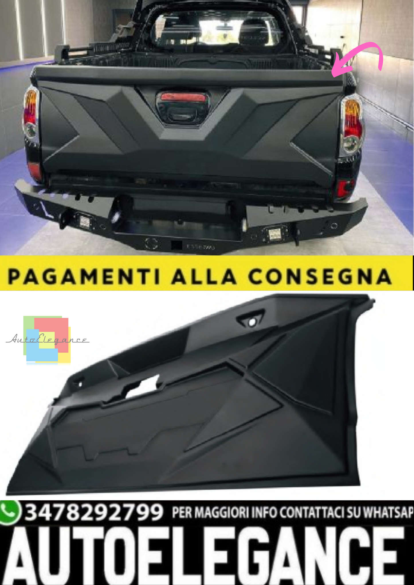 💫 Copertura Portellone Posteriore Completa per Mitsubishi L200 Triton Serie 5💫