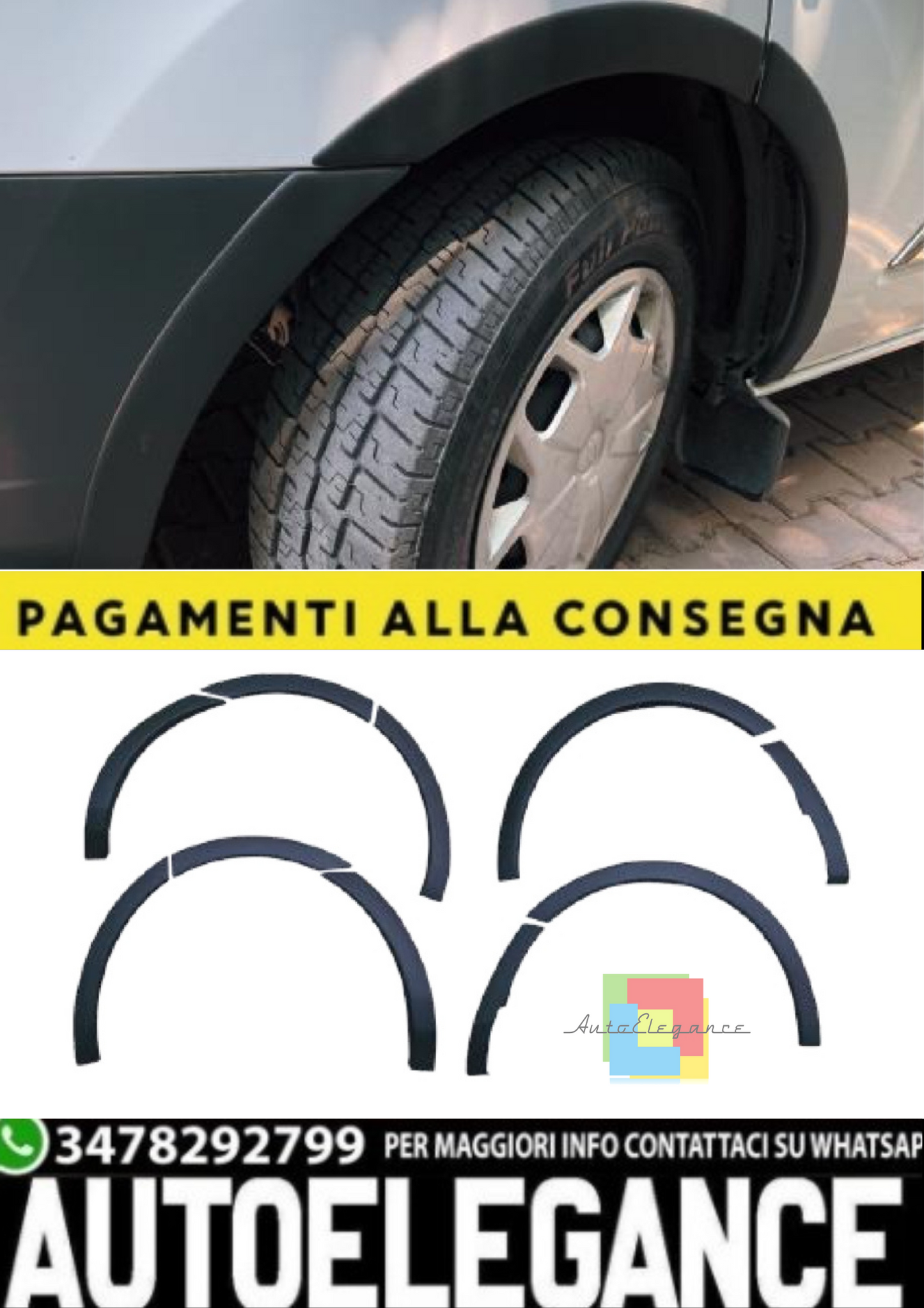 💫Coperture Passaruota (10 Pezzi) per Ford Transit Custom MK1 Facelift 💫