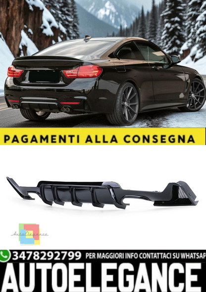 💫Diffusore Posteriore Doppio Scarico Destra + Sinistra per BMW Serie 4 F32 💫