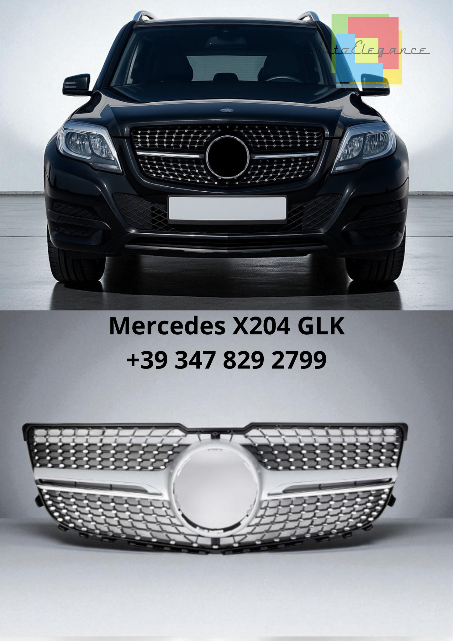 🔥Griglia Sportiva Diamond Look – Mercedes GLK X204 Facelift🔥