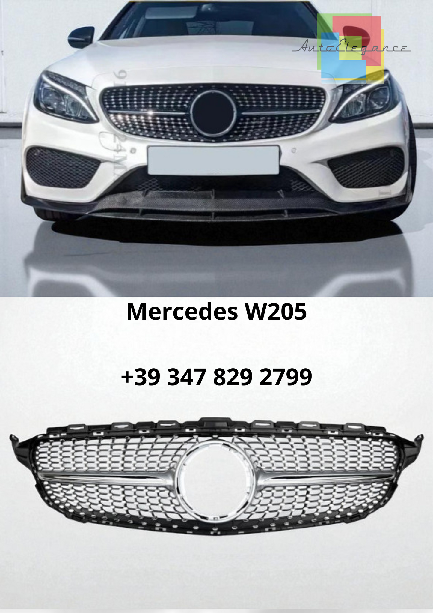 🔥Griglia Sportiva Diamant – Mercedes W205 Facelift🔥