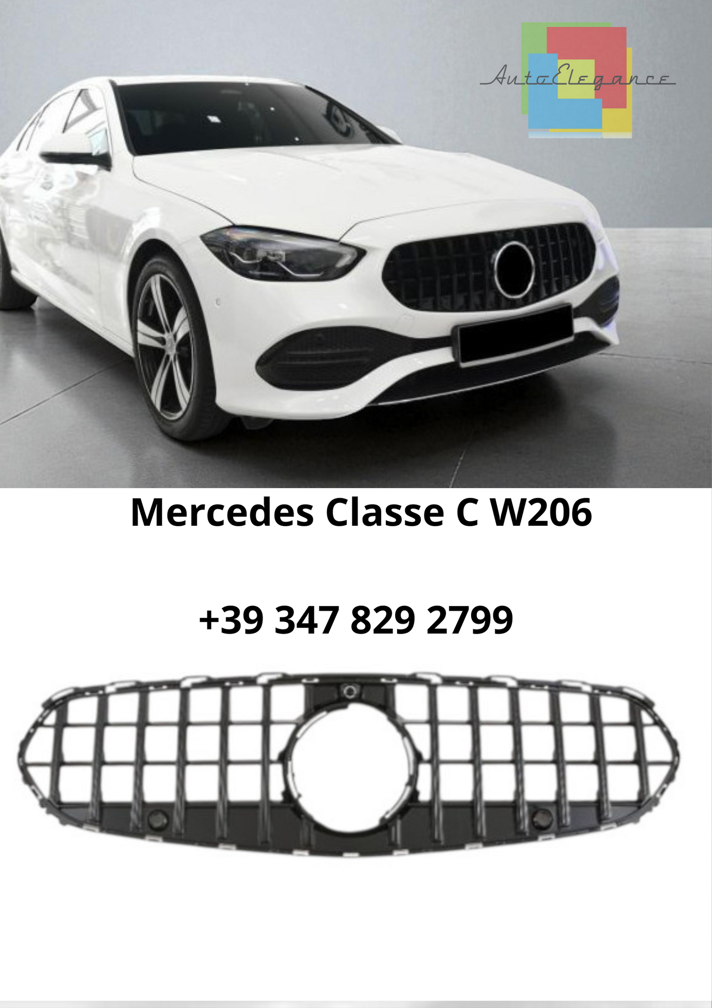 🔥Griglia Sportiva Panamericana GT – Mercedes Classe C W206 Avantgarde🔥