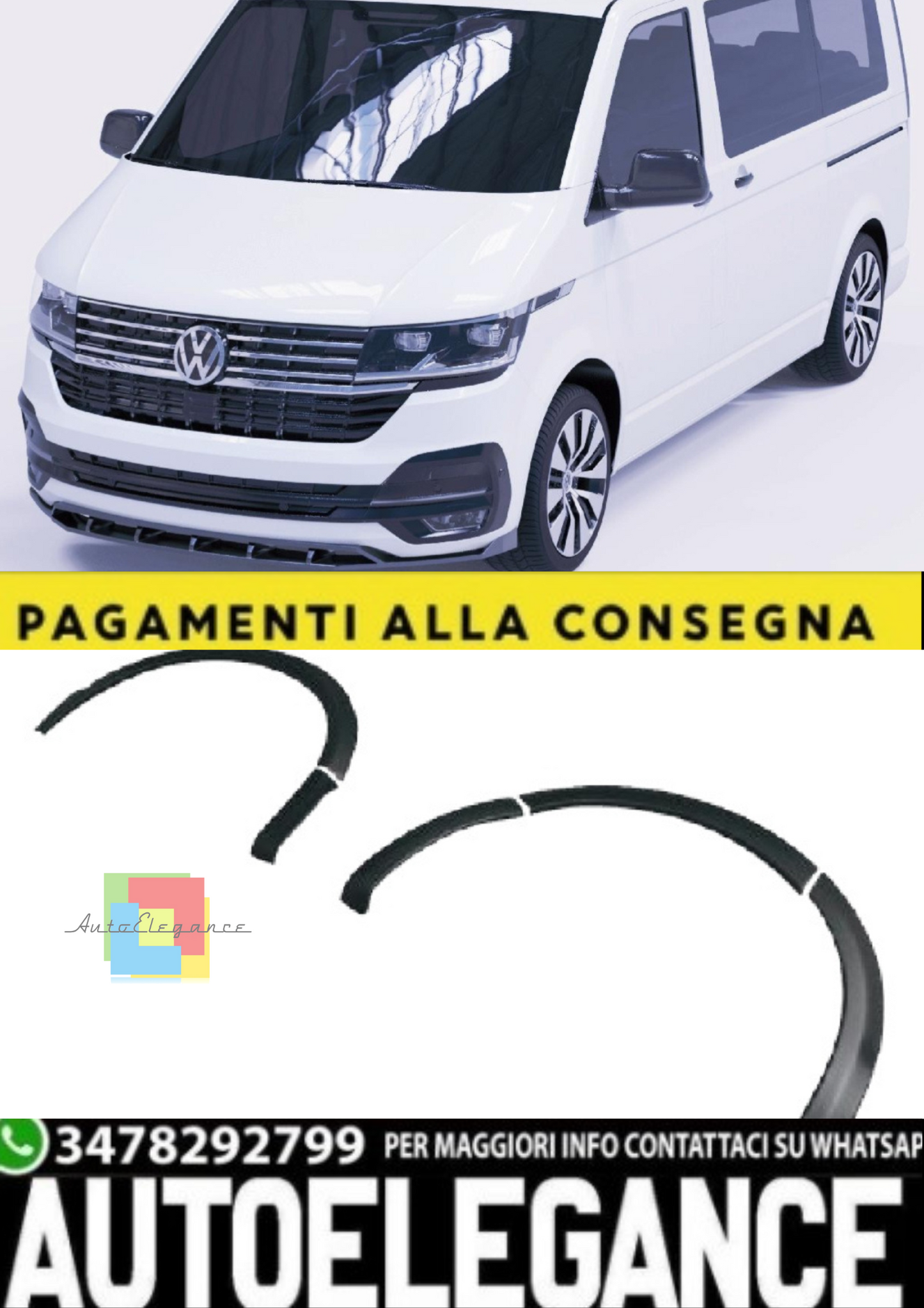 💫Set Copriruota (8 Pezzi) per VW Transporter T6 (2015–2019) 💫