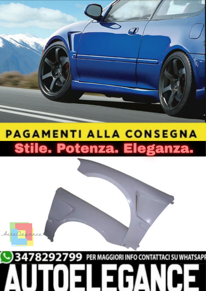 💫Kit Parafanghi Sinistro + Destro in Vetroresina per Honda Civic EG /Coupé💫
