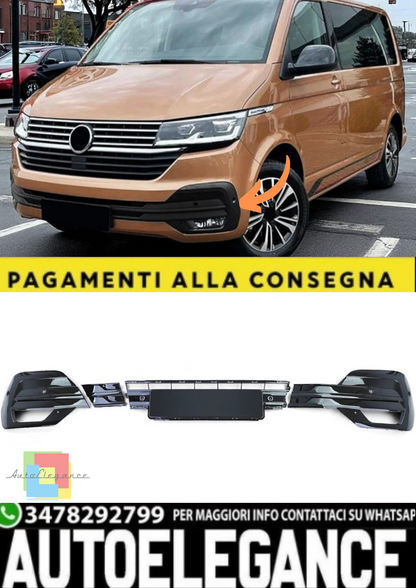 💫Cornici Fendinebbia Nero Lucido per VW T6.1 Bus Transporter (dal 2019)💫