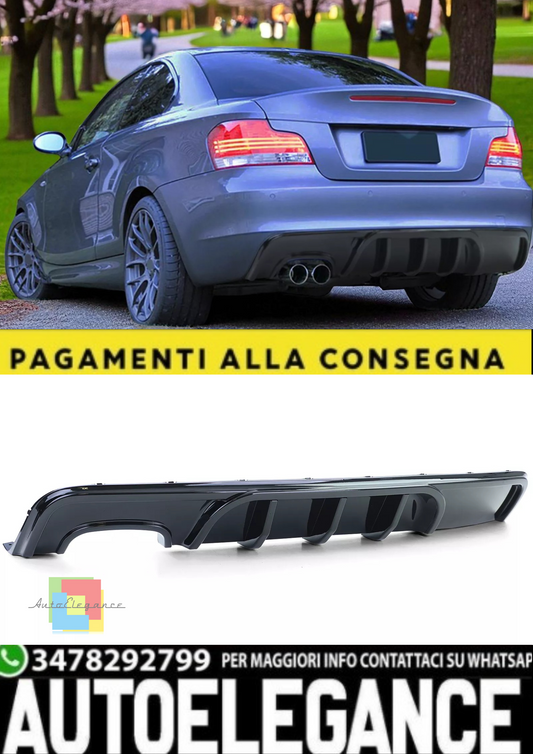💫Diffusore Posteriore Sport Performance Nero adatto per BMW Serie 1  E82 💫