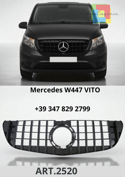 🔥ART.2520 Griglia Anteriore Sportiva Panamericana Look per Mercedes Vito W447🔥