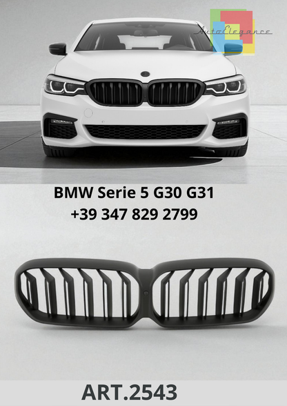 🔥ART.2543 Griglia Sportiva Nero Opaco per BMW Serie 5 G30 G31 LCI🔥