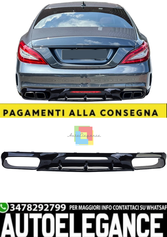 💫Diffusore Posteriore per Mercedes CLS (2014–2017) con Terminali di Scarico 💫