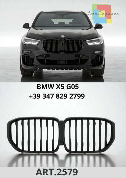 🔥ART.2579 Calandra Sportiva per BMW X5 G05 (2018–2023) – Flat Black🔥