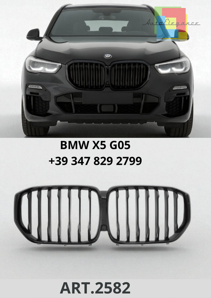 🔥ART.2582 Calandra Sportiva per BMW X5 G05 (2018–2023) – Nero Lucido🔥
