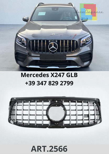 🔥ART.2566 Calandra Sport Panamericana GT Look per Mercedes X247 GLB🔥