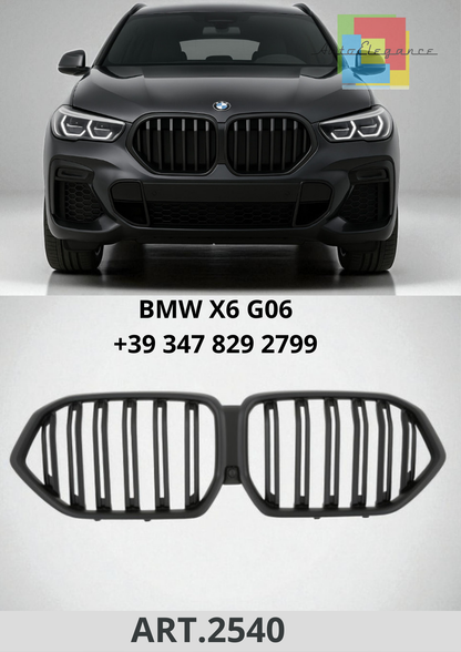🔥ART.2540 Griglia Sportiva a Doppia Lamella Nero Opaco per BMW X6 G06🔥