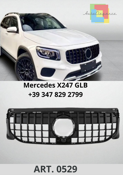 🔥ART. 0529 Griglia Sport Panamericana GT Look All Black per Mercedes X247 GLB🔥