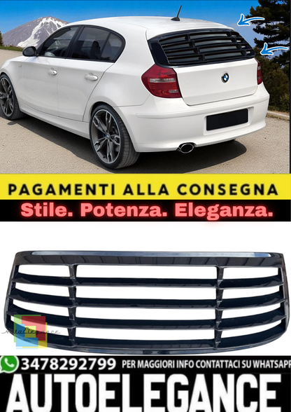 💫 Persiana Lunotto / Louver Posteriore in ABS Nero per BMW Serie 1 E87 💫