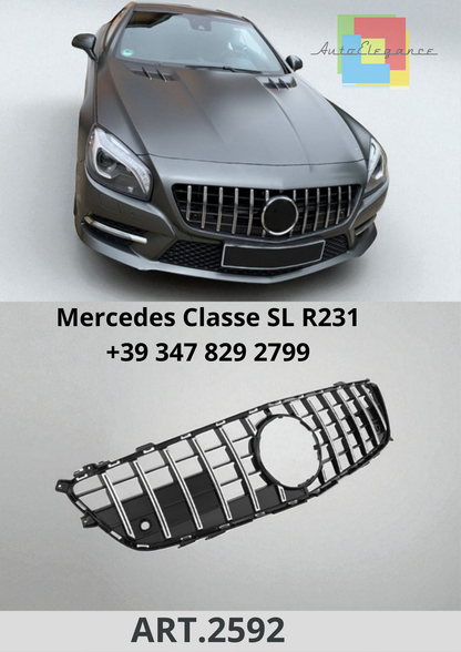 🔥ART.2592 Griglia Sport Panamericana GT Look per Mercedes Classe SL R231🔥