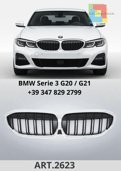 🔥ART.2623  Calandra adatta per BMW Serie 3 G20 / G21 (2019-2022) Sport Nero🔥