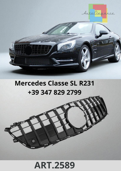 🔥ART.2589 Griglia Sport Panamericana GT Look per Mercedes Classe SL R231🔥