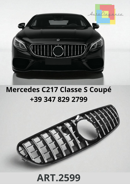 🔥ART.2599 Griglia Sport GT Look Cromo / Nero per Mercedes C217 Classe S Coupé🔥