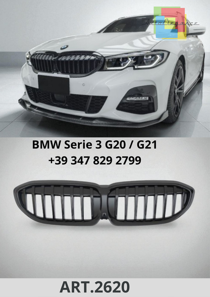 🔥ART.2620  Calandra adatta per BMW Serie 3 G20 / G21 (2019-2022) Sport Nero🔥