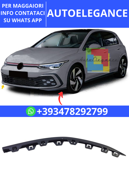 💫Striscia spoiler paraurti opaco destro per VW Golf 8 GTI GTD R-Line 19-24💫