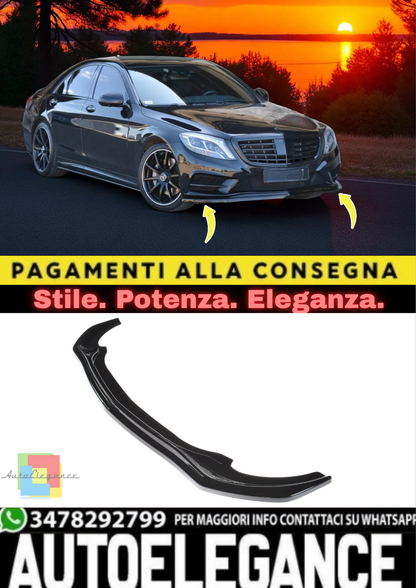🔥Splitter Anteriore V1 in ABS per Mercedes Classe S AMG-Line W222🔥