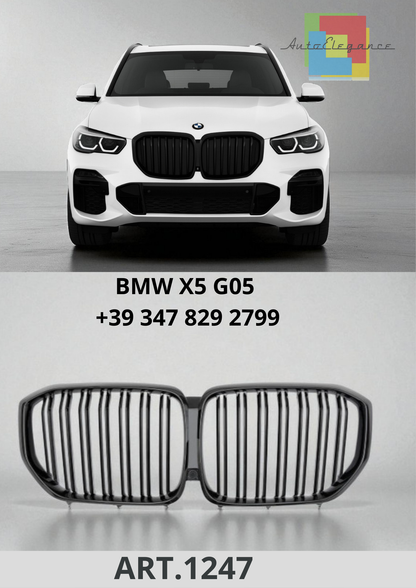🔥ART.1247  Calandra Sport Doppia Lamella Nero Lucido per BMW X5 G05 🔥