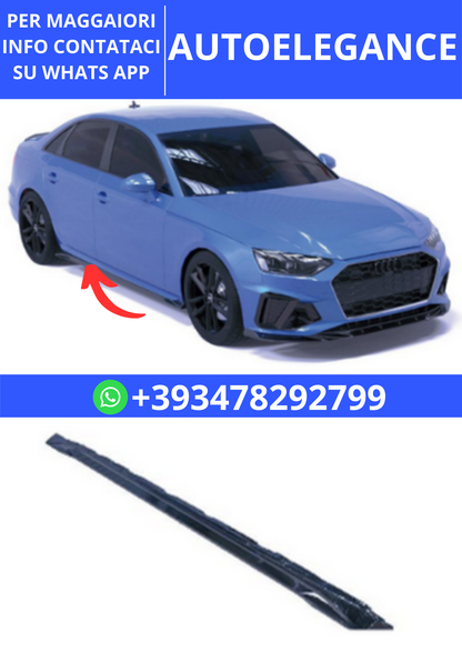 💫ART.2333 SOTTOMINIGONNE AUDI A4 B9 FACELIFT 2019-2024 SLINE S4 SEDAN AVANT💫