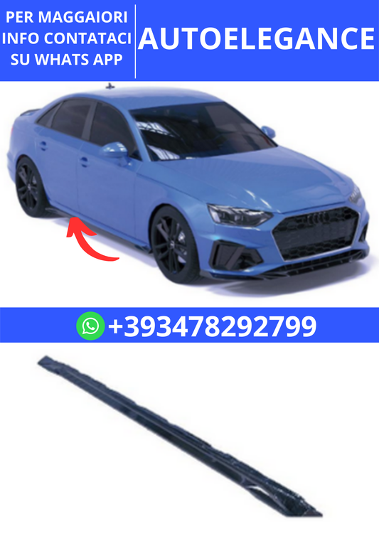 💫ART.2333 SOTTOMINIGONNE AUDI A4 B9 FACELIFT 2019-2024 SLINE S4 SEDAN AVANT💫