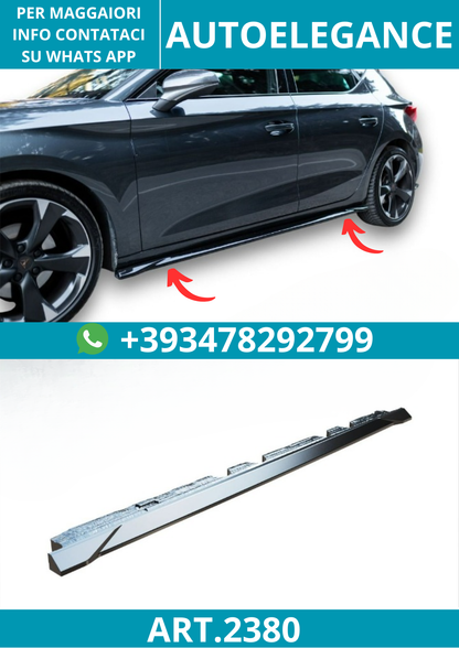 2380 ⭐Sotto Minigonne laterali adatte per Cupra Leon Mk1 (2020-2024)⭐
