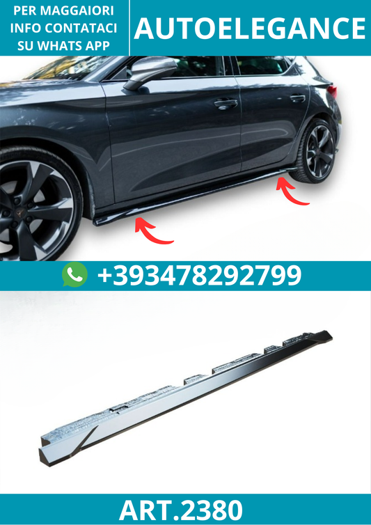 2380 ⭐Sotto Minigonne laterali adatte per Cupra Leon Mk1 (2020-2024)⭐