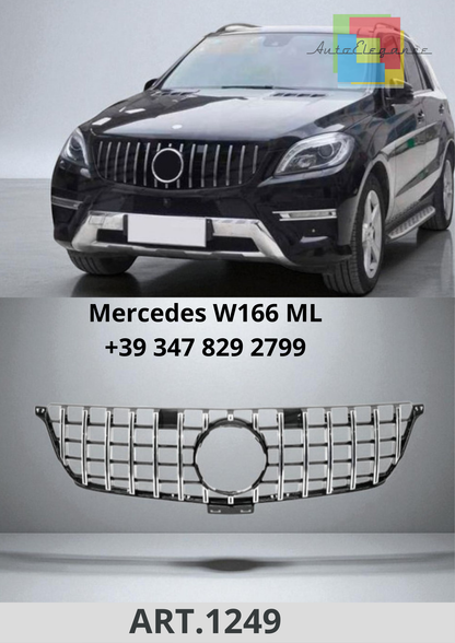 🔥ART.1249 Griglia Sport Panamericana GT Look per Mercedes W166 ML (2012–2015)🔥