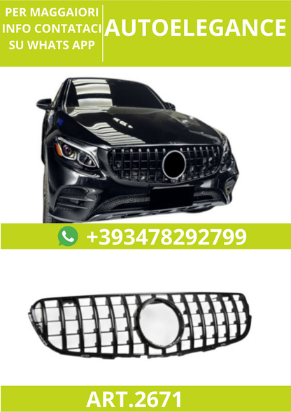 🔥ART.2671 Griglia Sport Panamericana GT Look per Mercedes GLC X253 / C253 🔥