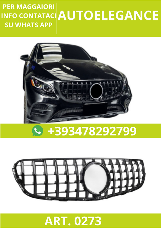🔥ART.0273 Griglia Radiatore Sport GT Look 360° per Mercedes GLC X253 / C253🔥