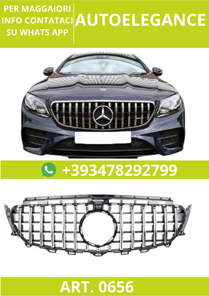 🔥ART. 0656 Griglia Sport Panamericana GT Look per Mercedes W213 C238🔥