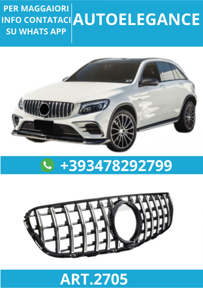 🔥ART.2705 Griglia Radiatore Sportiva GT Look 360° per Mercedes GLC X253 /C253🔥