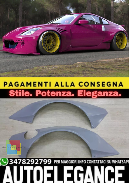 💫Parafanghi Posteriori Wide Body +100mm per Nissan 350Z – Vetroresina💫