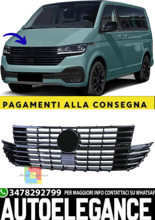 💫Griglia Anteriore Nero Lucido per VW T6.1 Bus / Multivan Facelift – dal 2019💫