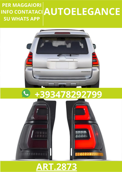 🔥ART.2873 Fanali Posteriori a LED Plug & Play – Toyota 4Runner (2003–2009)  🔥