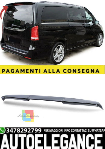 💫Spoiler Posteriore Tetto Sport Nero Lucido con ABE per Mercedes V-Class 💫